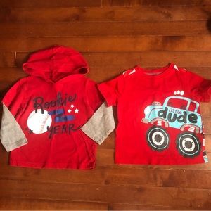 2 Long Sleeve Short Sleeve Tops 18 Mo